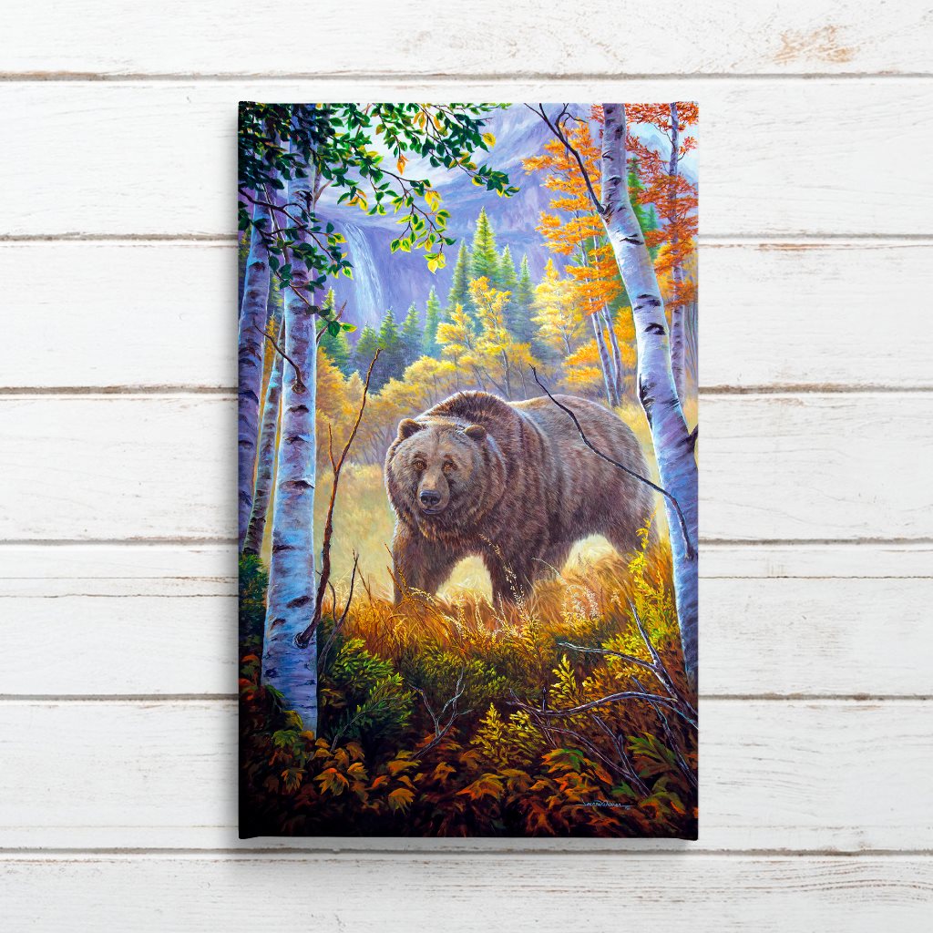 Grizzly Bear in Glacier National Park Art Print | "Close Encounter"