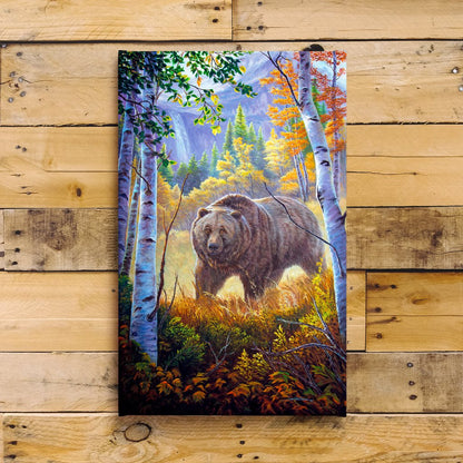 Grizzly Bear in Glacier National Park Art Print | "Close Encounter"