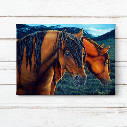 Kiger Mustangs Art Print - "Golden Hour"