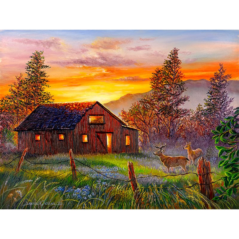 Original Painting of a barn outlet